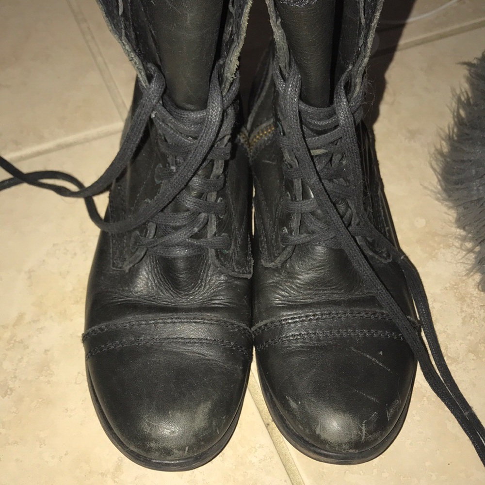 Steve Madden troopa combat boots - Picture 2 of 4